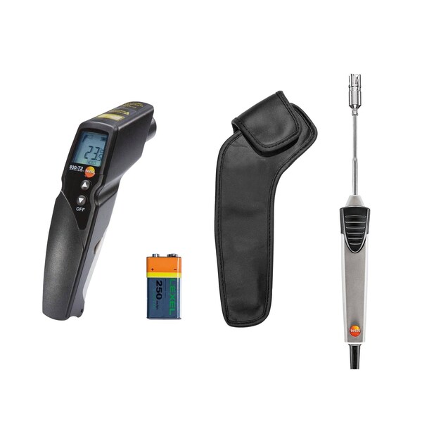 Testo Testo 830-T2 Kit with surface probe and pouch with belt clip 0563 8312 - main